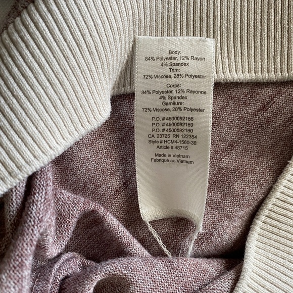 Wilfred Women's Long Sleeve Plum Light Sweater Top Size XS - Picture 6 of 11